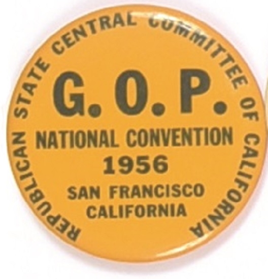 Eisenhower California 1956 National Convention Pin