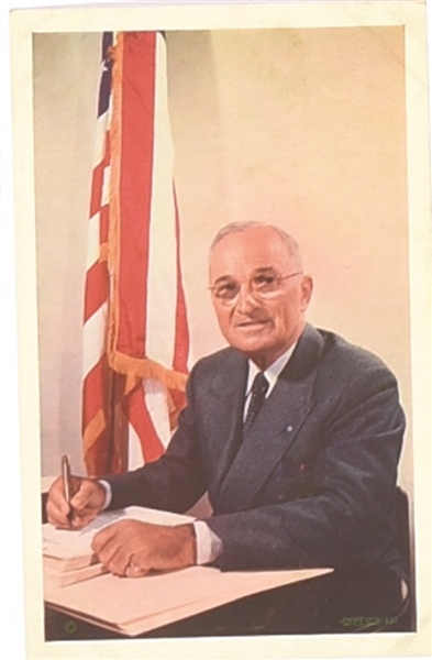 Harry Truman Color Postcard