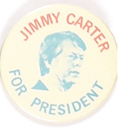 Carter for President Red, White and Blue Celluloid