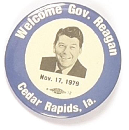 Welcome Gov. Reagan Cedar Rapids, Iowa