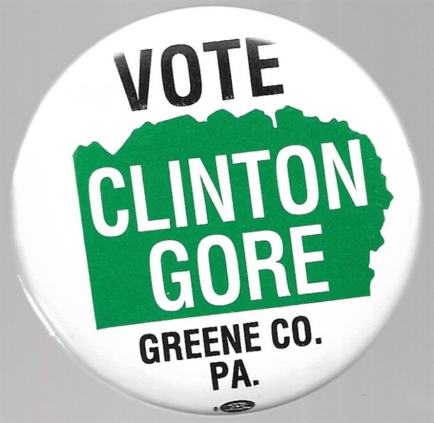 Vote Clinton, Gore Greene County, Pa.