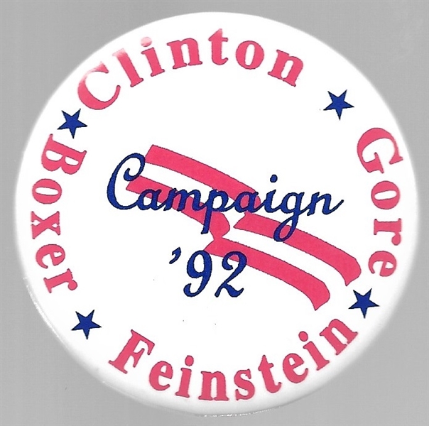 Clinton, Gore, Boxer, Feinstein California Coattail
