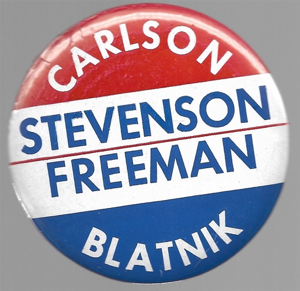 Stevenson, Carlson, Freeman, Blatnik Minnesota Coattail