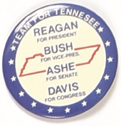 Reagan., Bush, Ashe, Davis Tennessee Coattail