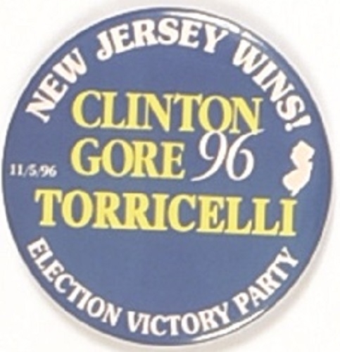 Clinton, Torricelli New Jersey Coattail