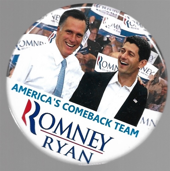 Romney and Ryan Americas Comeback Team