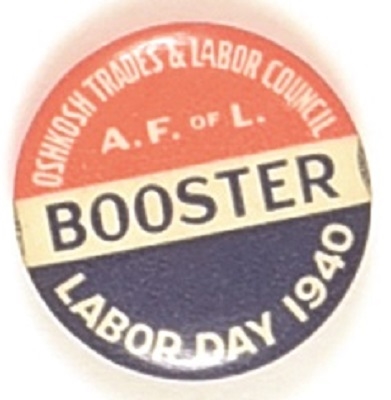 Oshkosh Trades and Labor Council Labor Day 1940 Pin