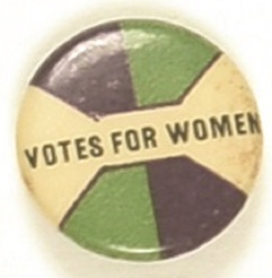 Votes For Women Green and Purple WPU Celluloid