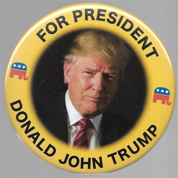 Donald John Trump for President 4 Inch Pin