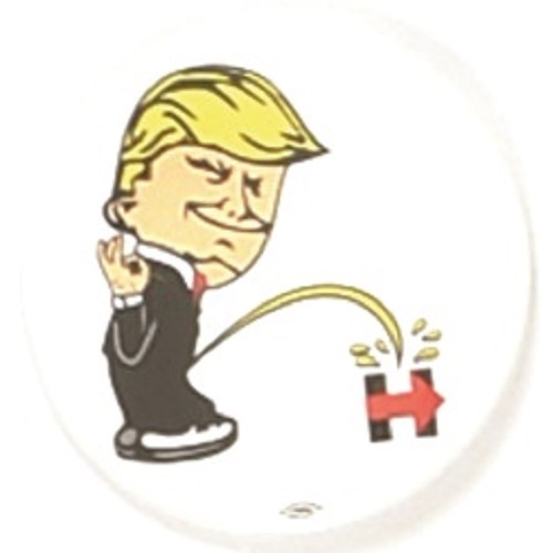 Trump Anti Hillary "Pee On" Pin