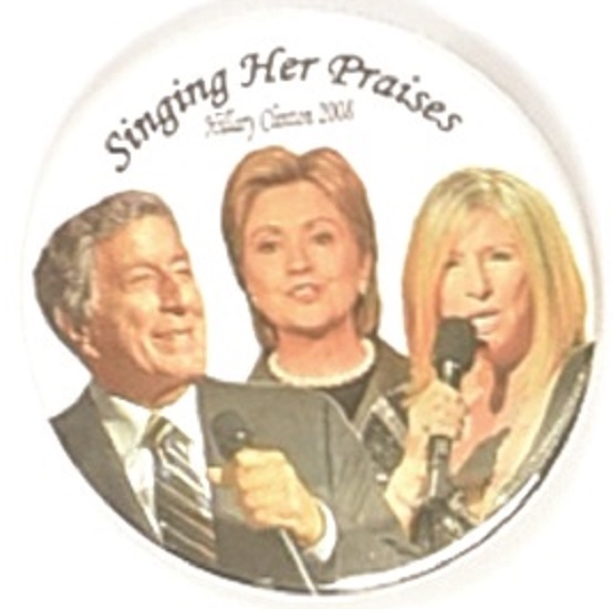 Hillary Singing Her Praises, Bennett and Streisand