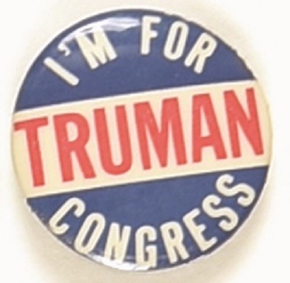 Im for Truman for Congress, California?