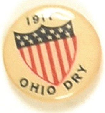 Ohio Dry 1917 Prohibition Pin