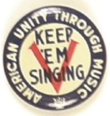 Keep Em Singing World War II Celluloid