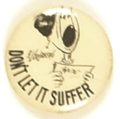 Suffrage Cartoon Pin Dont Let It Suffer