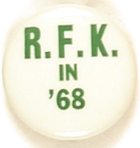 RFK in 68 Green Letters