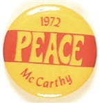 McCarthy Peace 1972