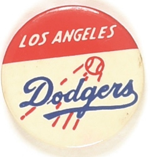 Los Angeles Dodgers Early Pinback
