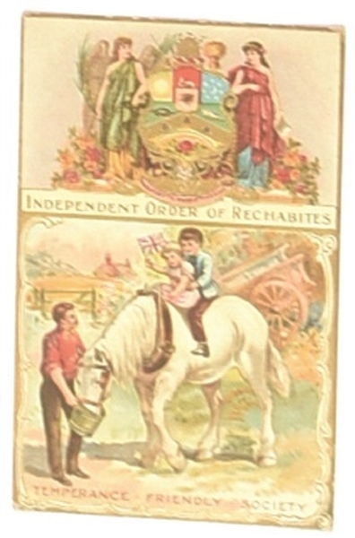 Temperance Order of Rechabites Postcard