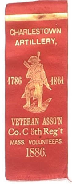 Massachusetts Volunteers GAR 1886 Ribbon