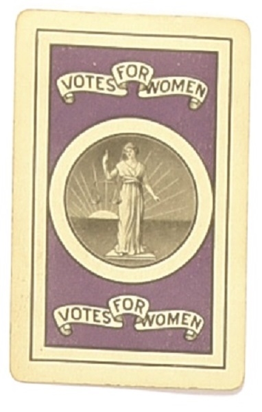 Votes for Women Playing Card, Jack of Hearts