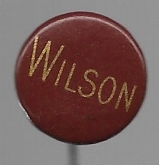 Woodrow Wilson Red, Gold Celluloid 