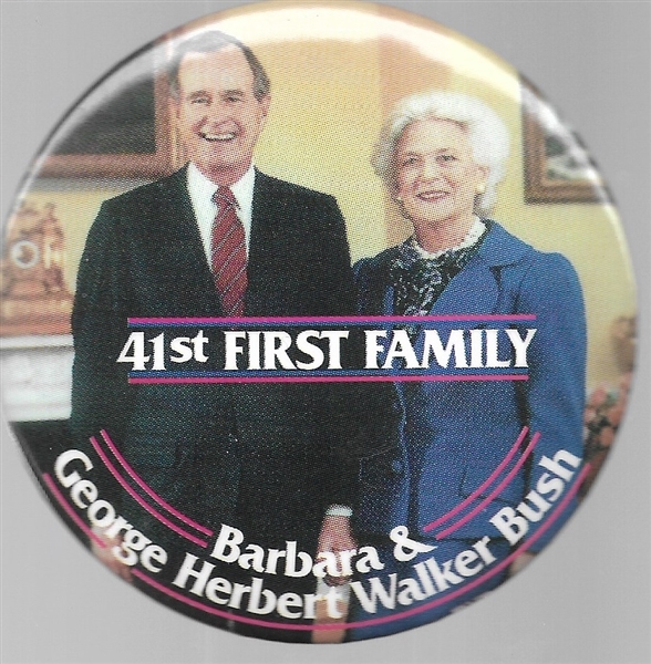 George and Barbara Bush 41st First Family