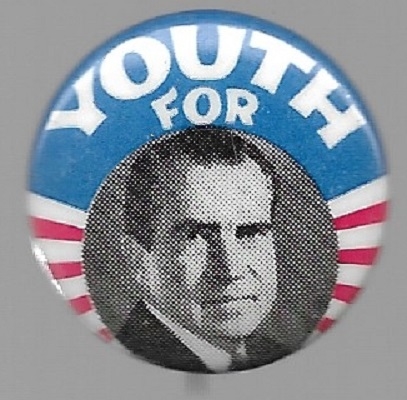 Youth for Nixon Smaller Size Pin 