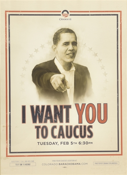 Obama I Want You Colorado Caucus