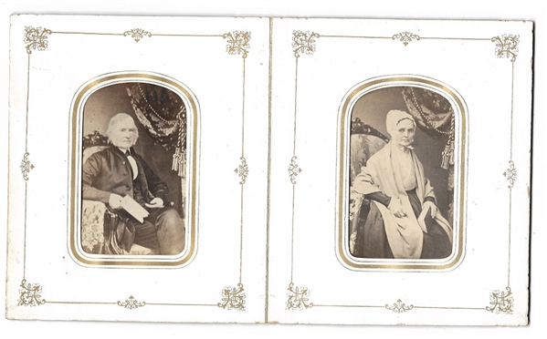 James and Lucretia Mott, Abolitionists and Suffrage Advocates