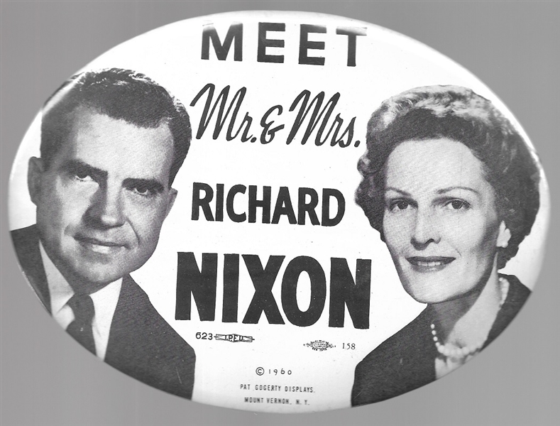 Meet Mr. and Mrs. Richard Nixon Giant Celluloid