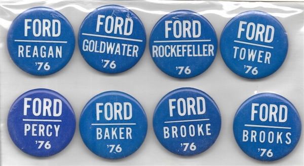 Gerald Ford 1976 Proposed Ticket Pins