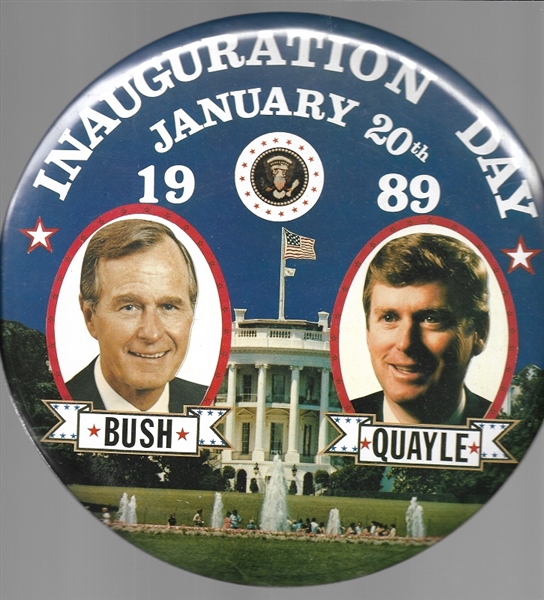 Bush, Quayle 9-Inch Inaugural Jugate