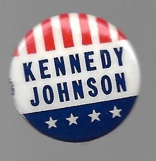 Kennedy, Johnson "Upside Down" Pin 
