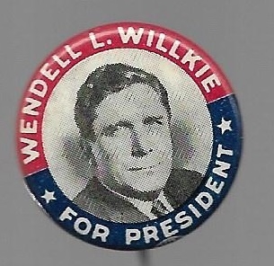 Willkie for President Red, White, Blue 