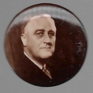 Franklin Roosevelt Sepia Pin 