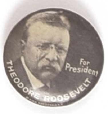 Theodore Roosevelt 1916 Rare Presidential Pin