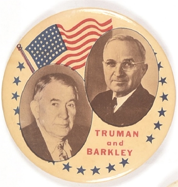 Truman and Barkley Large Flag Jugate