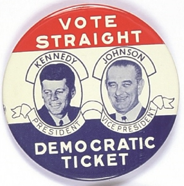 Kennedy, Johnson Vote Straight Democratic Ticket Jugate