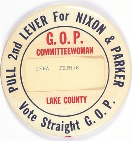 Nixon and Parker Lake County Indiana Coattail