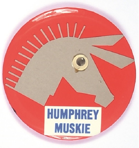 Humphrey-Muskie Donkey “Wobble Eyes"