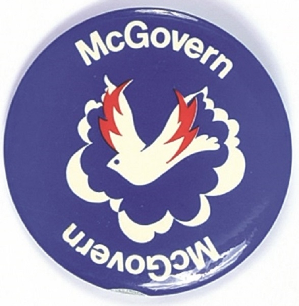 George McGovern Peace Dove Anti Vietnam War Pin