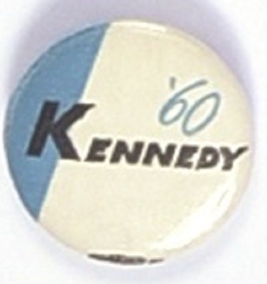John Kennedy ’60 Rare Blue, White Celluloid
