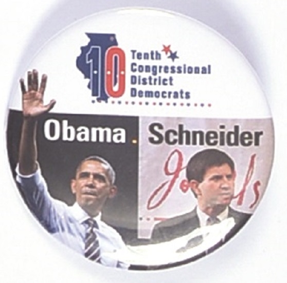 Obama, Schneider Illinois 10th Congressional District Coattail