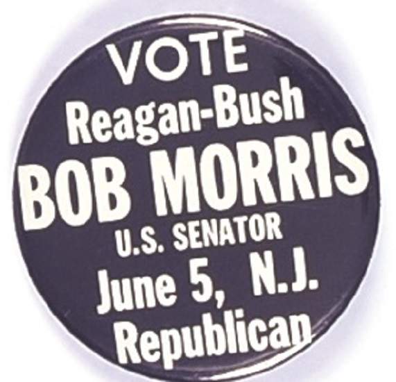 Reagan, Bush, Bob Morris New Jersey Coattail
