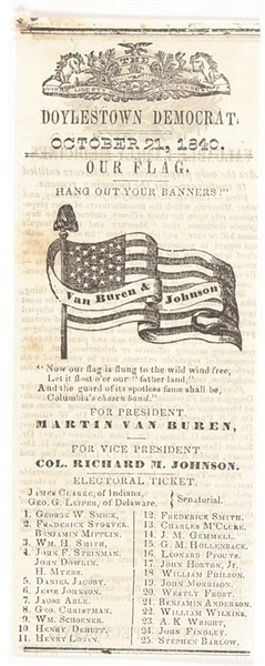 Van Buren Newspaper Ballot
