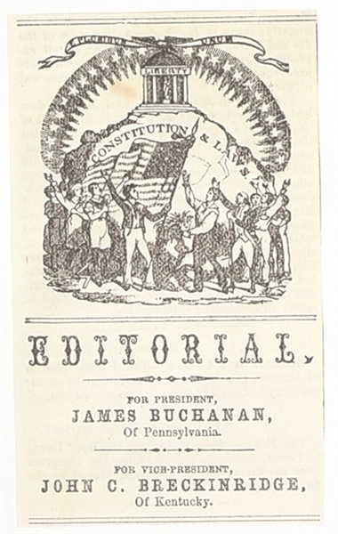 James Buchanan Newspaper Ballot