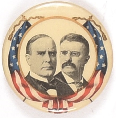 McKinley and Roosevelt American Flags