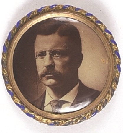 Theodore Roosevelt Framed Sepia Pin