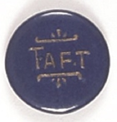 Taft Blue and Gold Celluloid